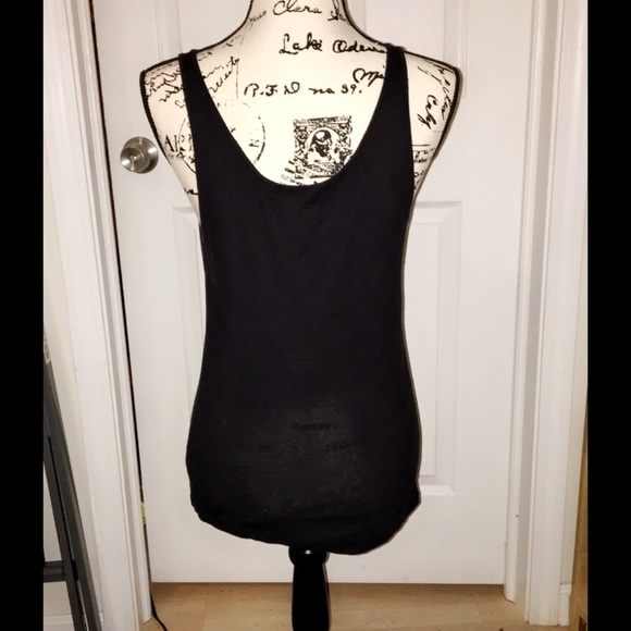 Black Ruffled Tank - Picture 2 of 4